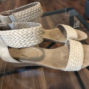 Tan Wedge Sandals